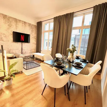 Le Vacation 3-Room-City-Apartment, Kueche, Neflix, Free Tv Lipsia Esterno foto